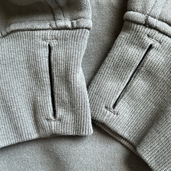 Lululemon Scuba Oversized Full Zip Green Hoodie w/Thumbholes Size M/L - Picture 4 of 5